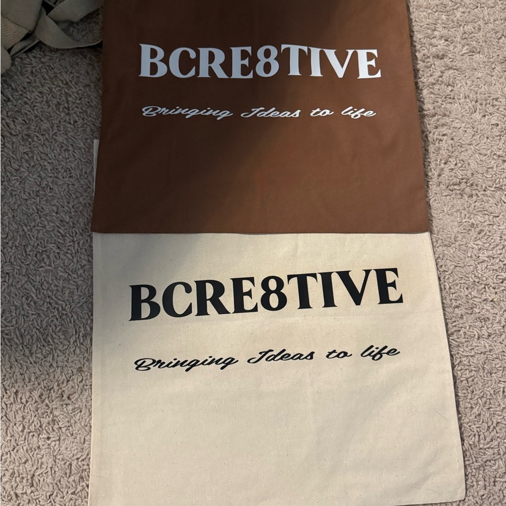 Custom Handcrafted Tote Bags - Available in White, Pink, Brown, and Black - Picture 11 of 11
